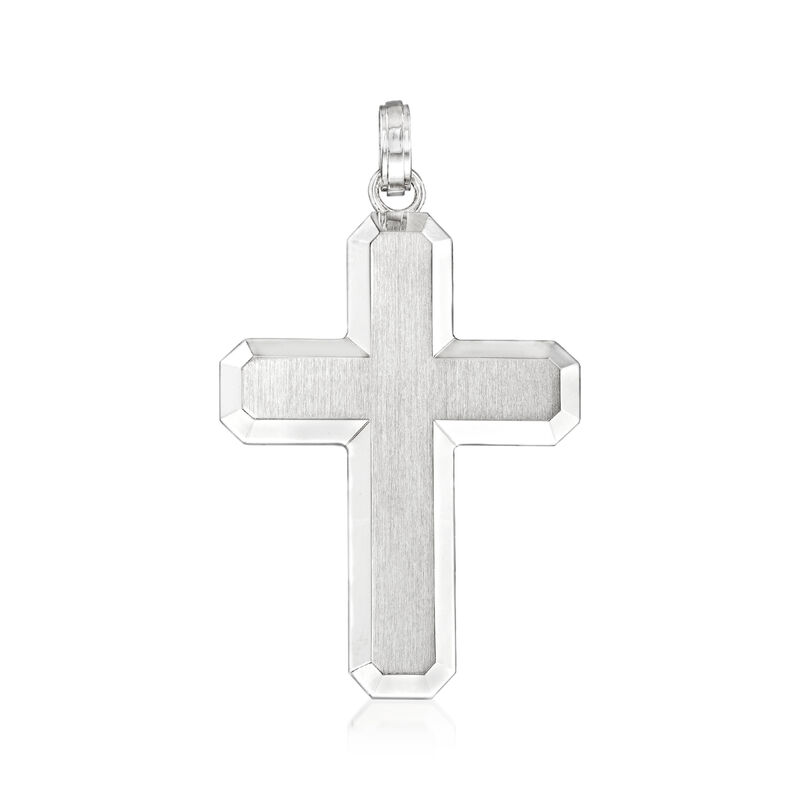 Gabriel Designs Sterling Silver Geometric Cross Pendant  image number 0