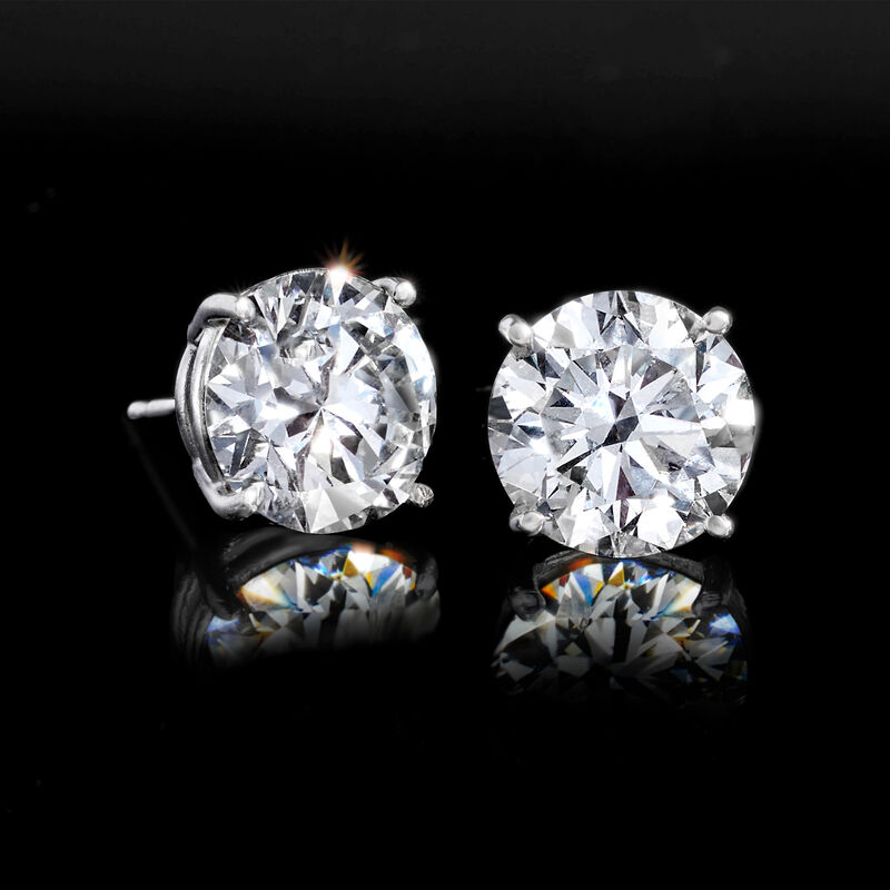 6.00 ct. t.w. Lab-Grown Diamond Stud Earrings in Platinum  image number 2