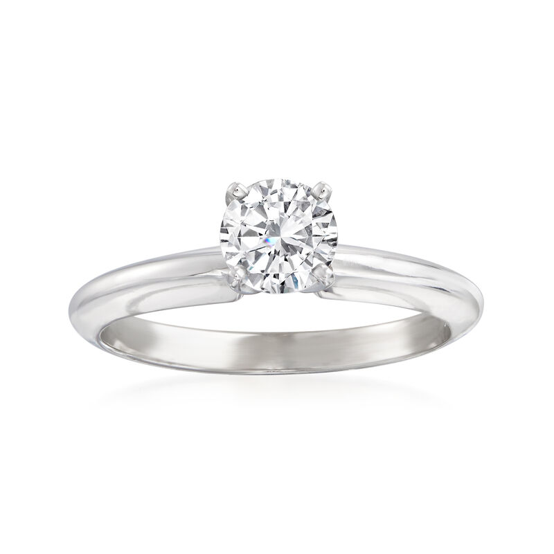.63 Carat Certified Diamond Solitaire Ring in 14kt White Gold image number 0