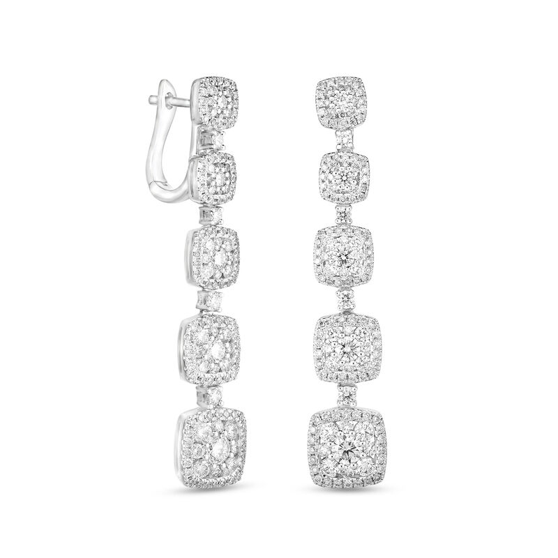 2.50 ct. t.w. Diamond Drop Earrings in 14kt White Gold image number 1