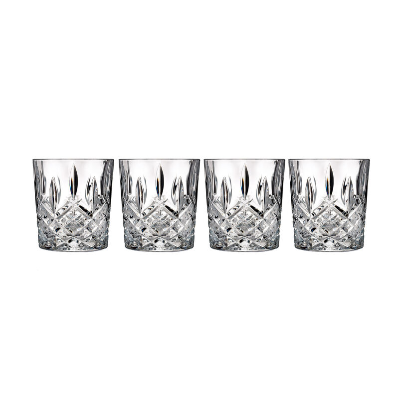 Marquis by Waterford Crystal &quot;Markham&quot; Set of 4 Double Old Fashioned Glasses from Italy image number 0