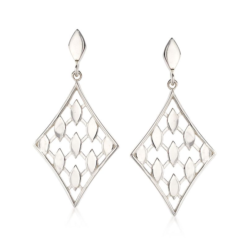 Zina Sterling Silver &quot;Casablanca&quot;  Drop Earrings  image number 0