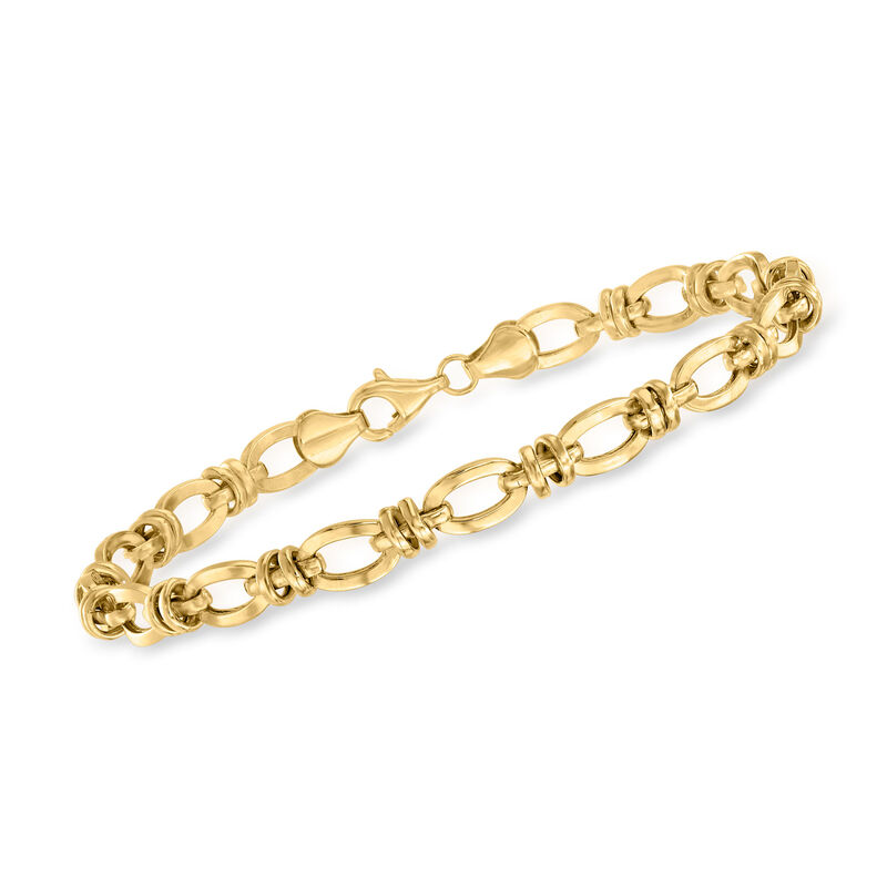10kt Yellow Gold Oval-Link Bracelet image number 0