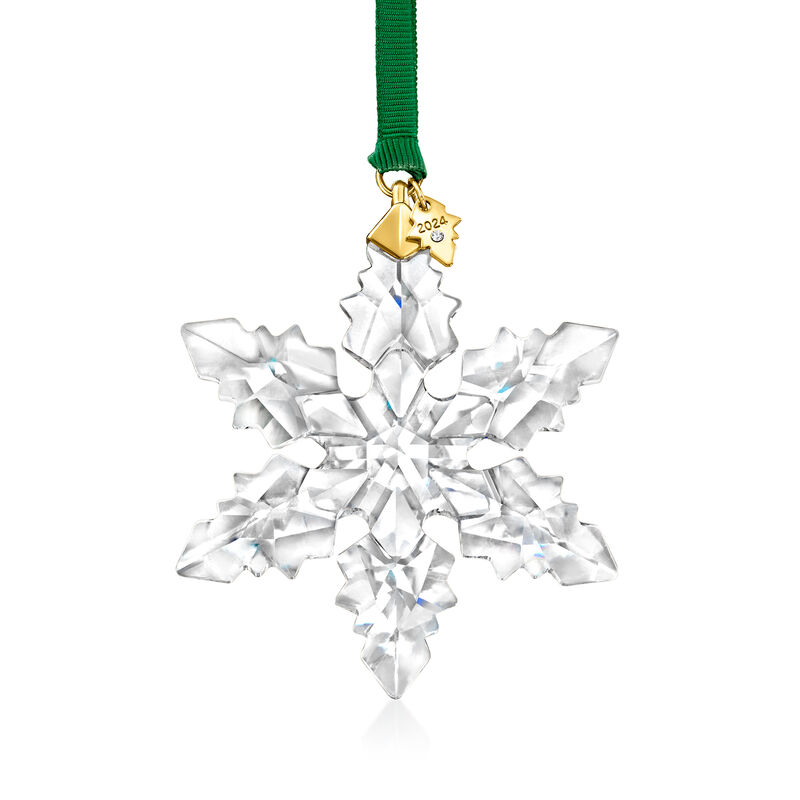 Swarovski Crystal 2024 Annual Snowflake Ornament image number 0