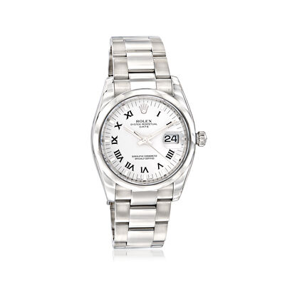 Pre-Owned Rolex Date Men's 34mm Automatic Stainless Steel Watch