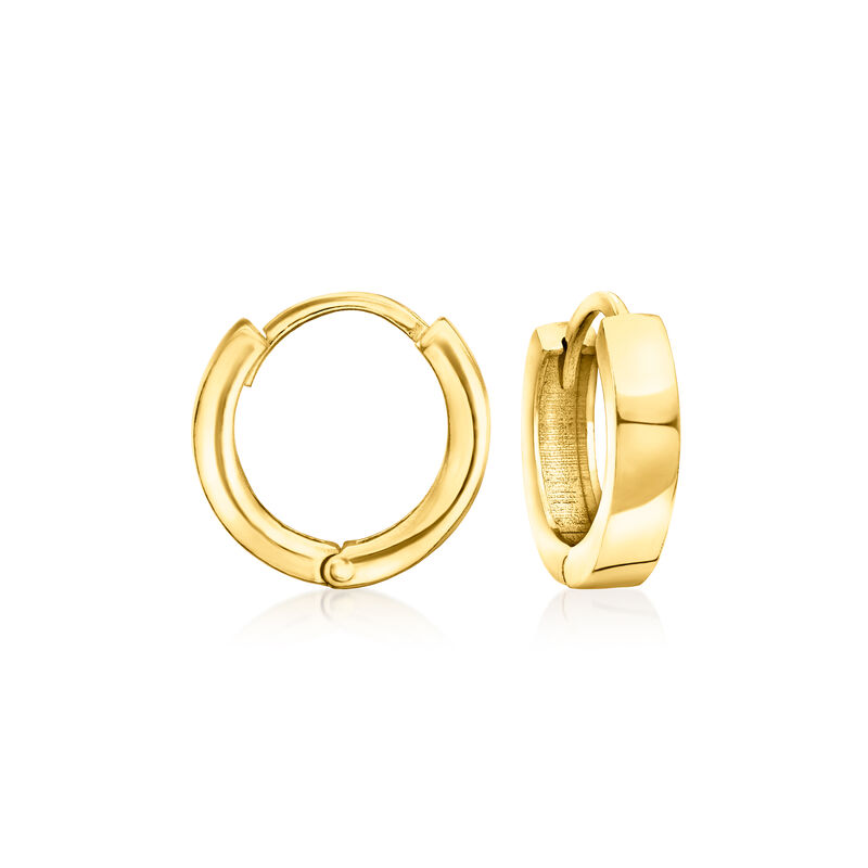 18kt Gold Vermeil Hoop Earrings. 1/2&quot; image number 0