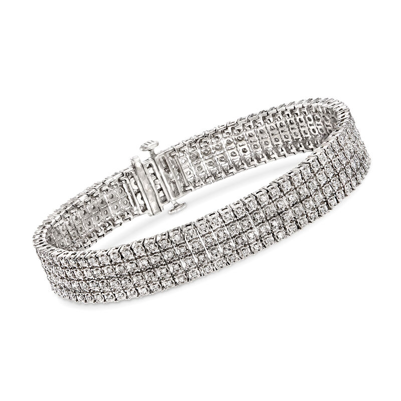 2.00 ct. t.w. Diamond Multi-Row Bracelet in Sterling Silver image number 0