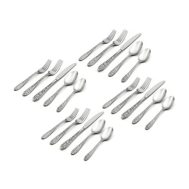 Oneida "Ivy Flourish" 20-pc. Service for 4 18/10 Stainless Steel Flatware Set image number 1