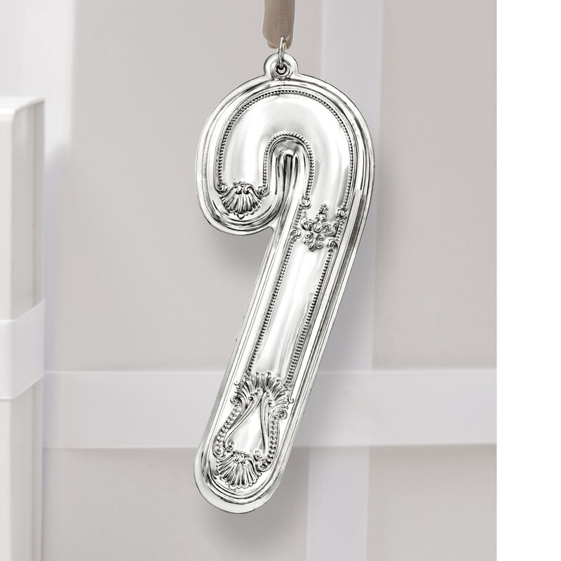 Wallace 2022 Annual Sterling Silver Candy Cane Ornament - 15th Edition image number 5