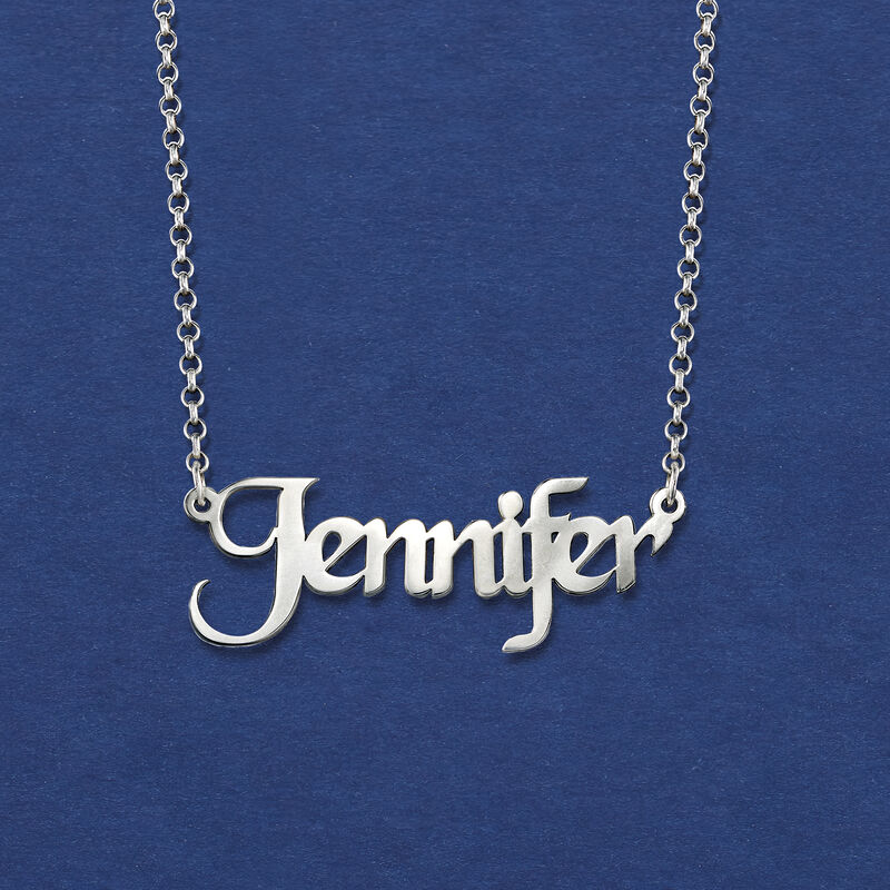 Sterling Silver Personalized Name Necklace image number 2