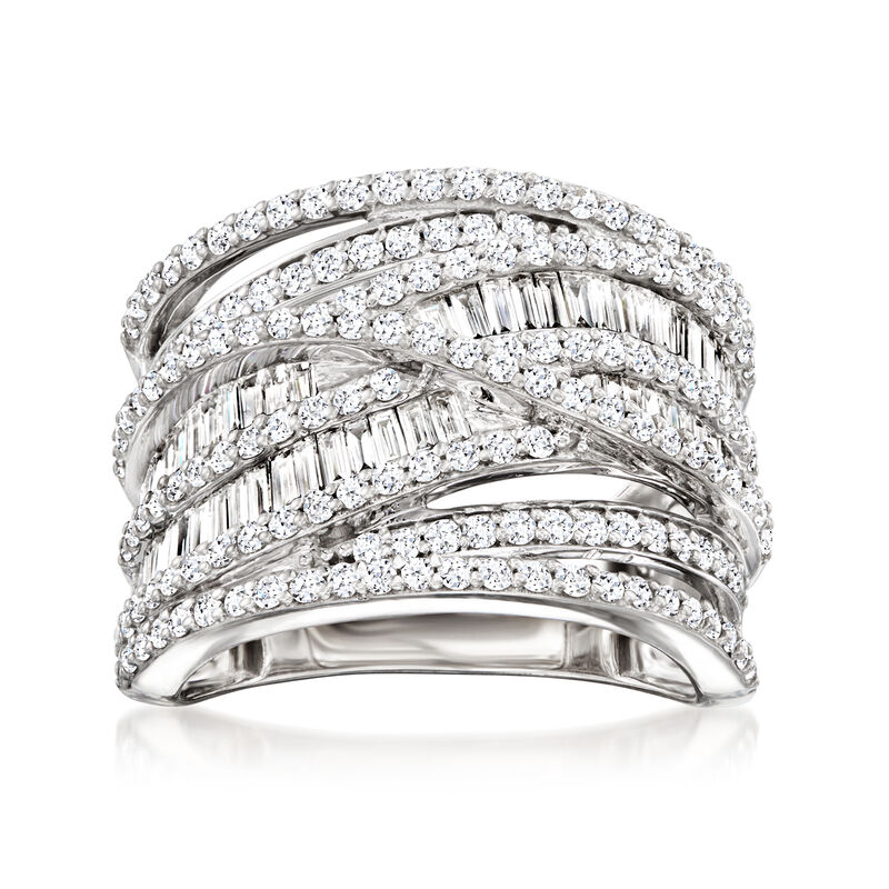 2.00 ct. t.w. Lab-Grown Diamond Highway Ring in Sterling Silver image number 0