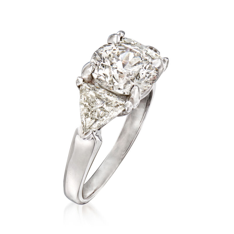 Majestic Collection 4.30 ct. t.w. Diamond Ring in 14kt White Gold image number 2