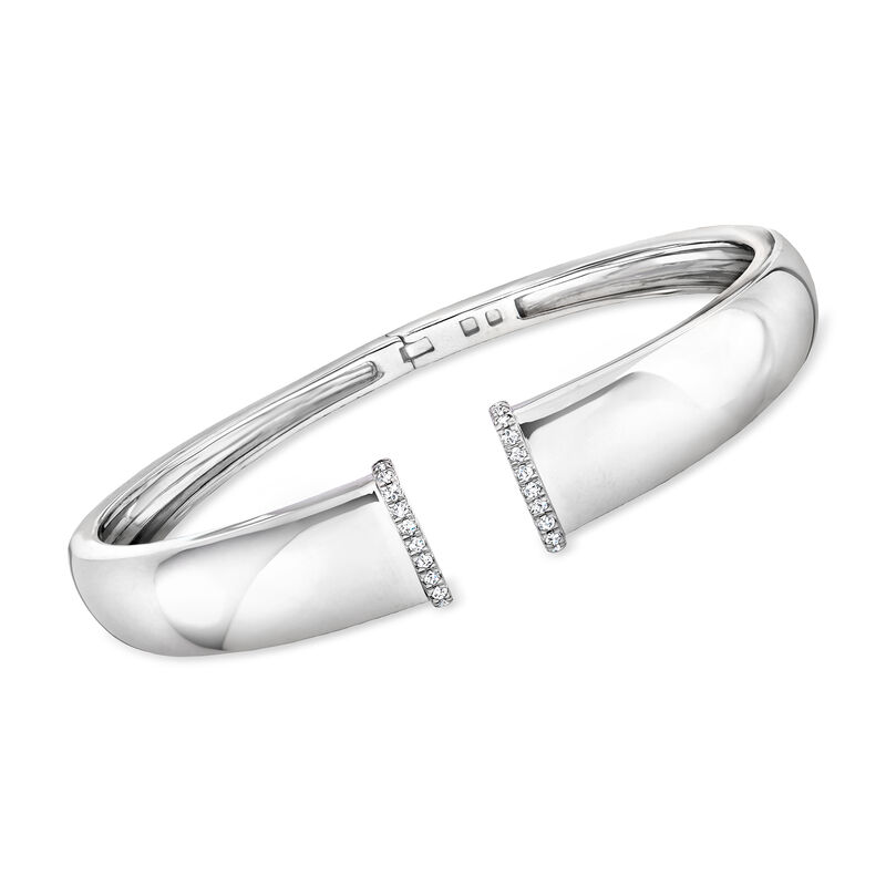 .25 ct. t.w. Diamond-Edge Cuff Bracelet in Sterling Silver image number 0
