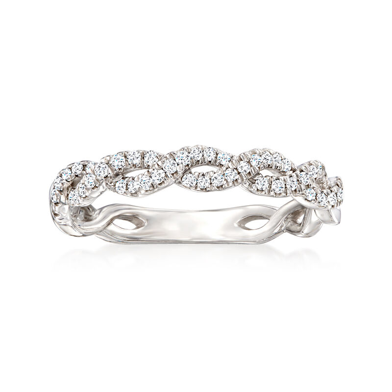 .25 ct. t.w. Diamond Twisted Ring in Sterling Silver image number 0