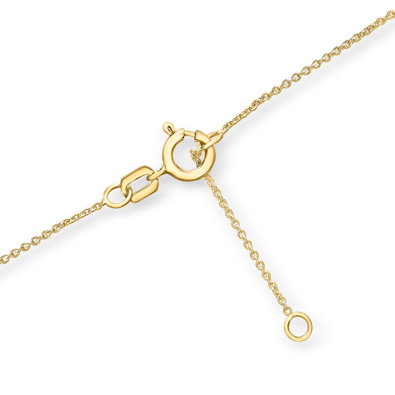 .15 ct. t.w. Diamond Chevron Necklace in 14kt Yellow Gold image number 1
