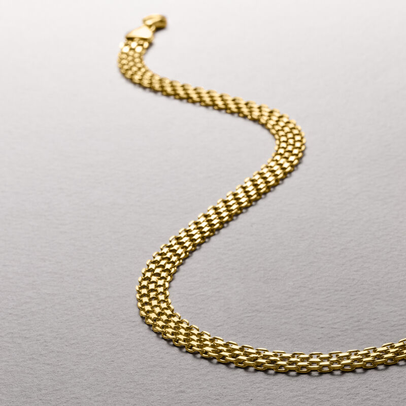 Italian 18kt Yellow Gold Bismark-Link Necklace image number 2