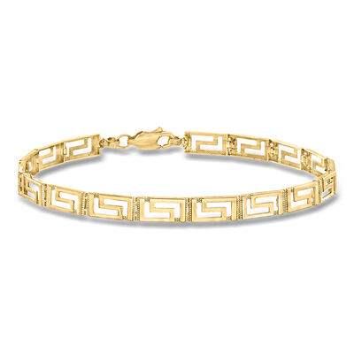 14kt Yellow Gold Greek Key Bracelet