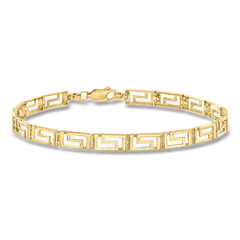14kt Yellow Gold Greek Key Bracelet image number 0
