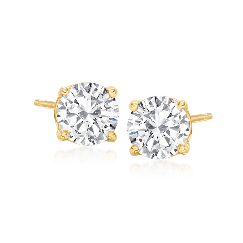1.25 ct. t.w. Diamond Stud Earrings in 14kt Yellow Gold image number 0