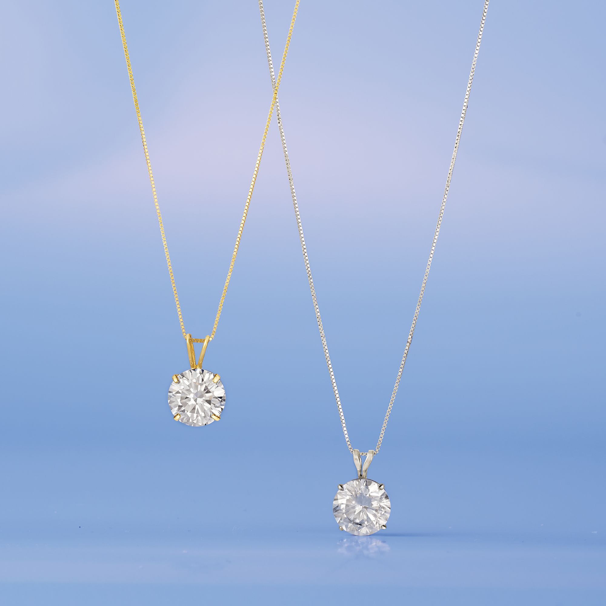 White gold cz pendant on sale