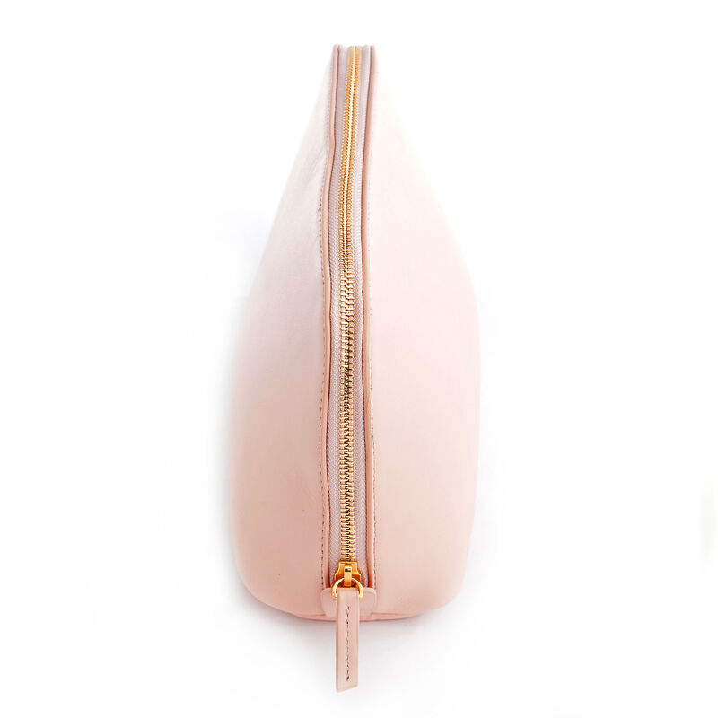 Royce Blush Pink Leather Cosmetic Bag image number 2