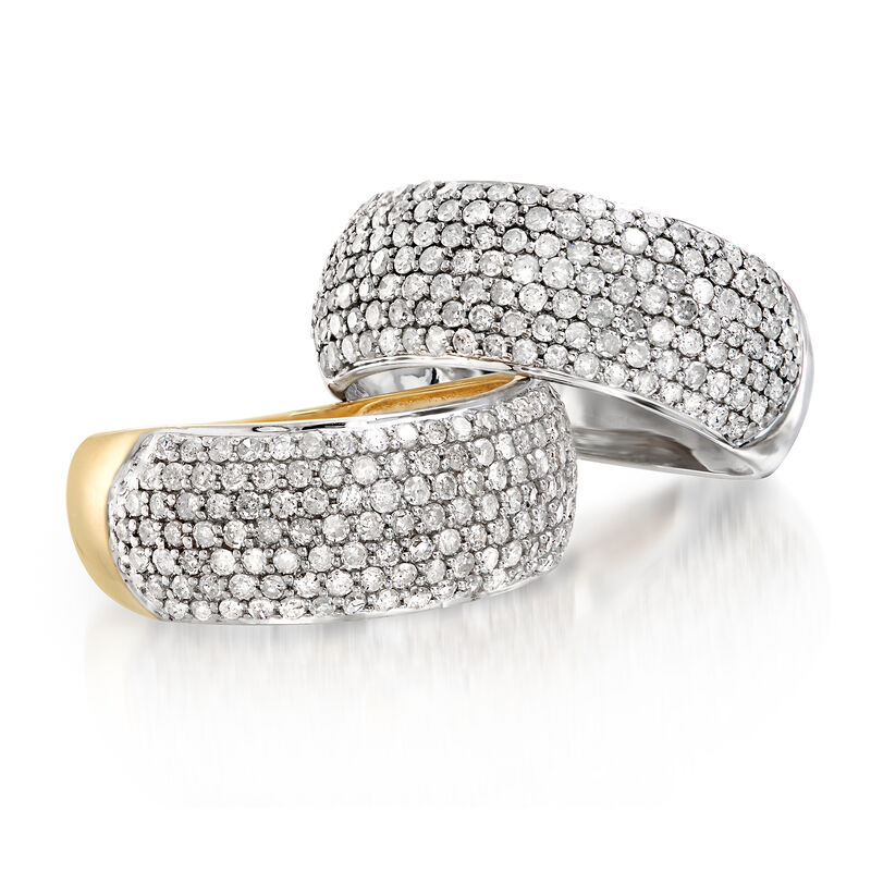 1.00 ct. t.w. Pave Diamond Ring in 14kt Yellow Gold image number 4