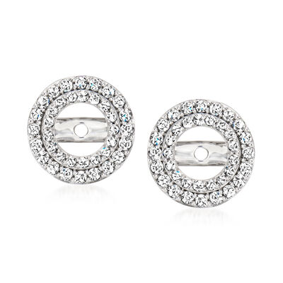 .50 ct. t.w. Diamond Earring Jackets in 14kt White Gold