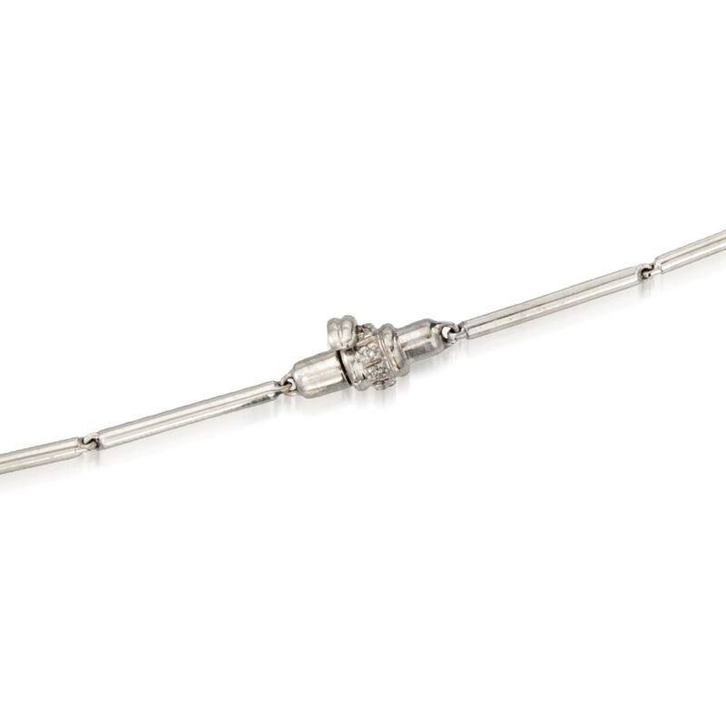 5.70 ct. t.w. Citrine and .78 ct. t.w. Diamond Pendant Necklace in 18kt White Gold  image number 2