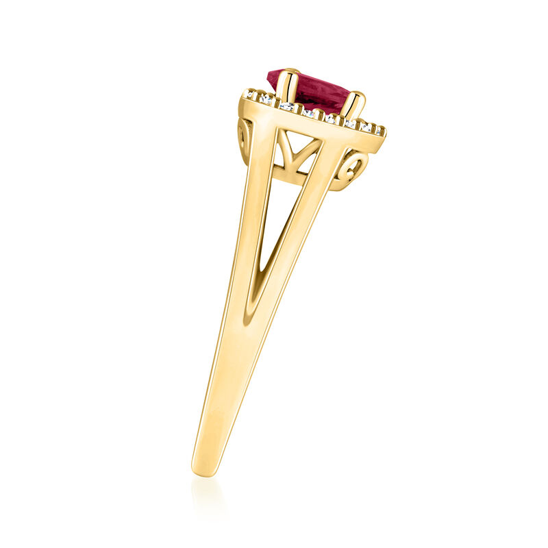 .50 Carat Ruby Ring with .10 ct. t.w. Diamonds in 14kt Yellow Gold image number 1