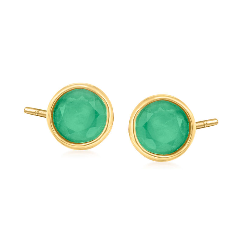 3.60 ct. t.w. Multi-Gem Jewelry Set: Three Pairs of Bezel-Set Stud Earrings in 18kt Gold Over Sterling image number 4