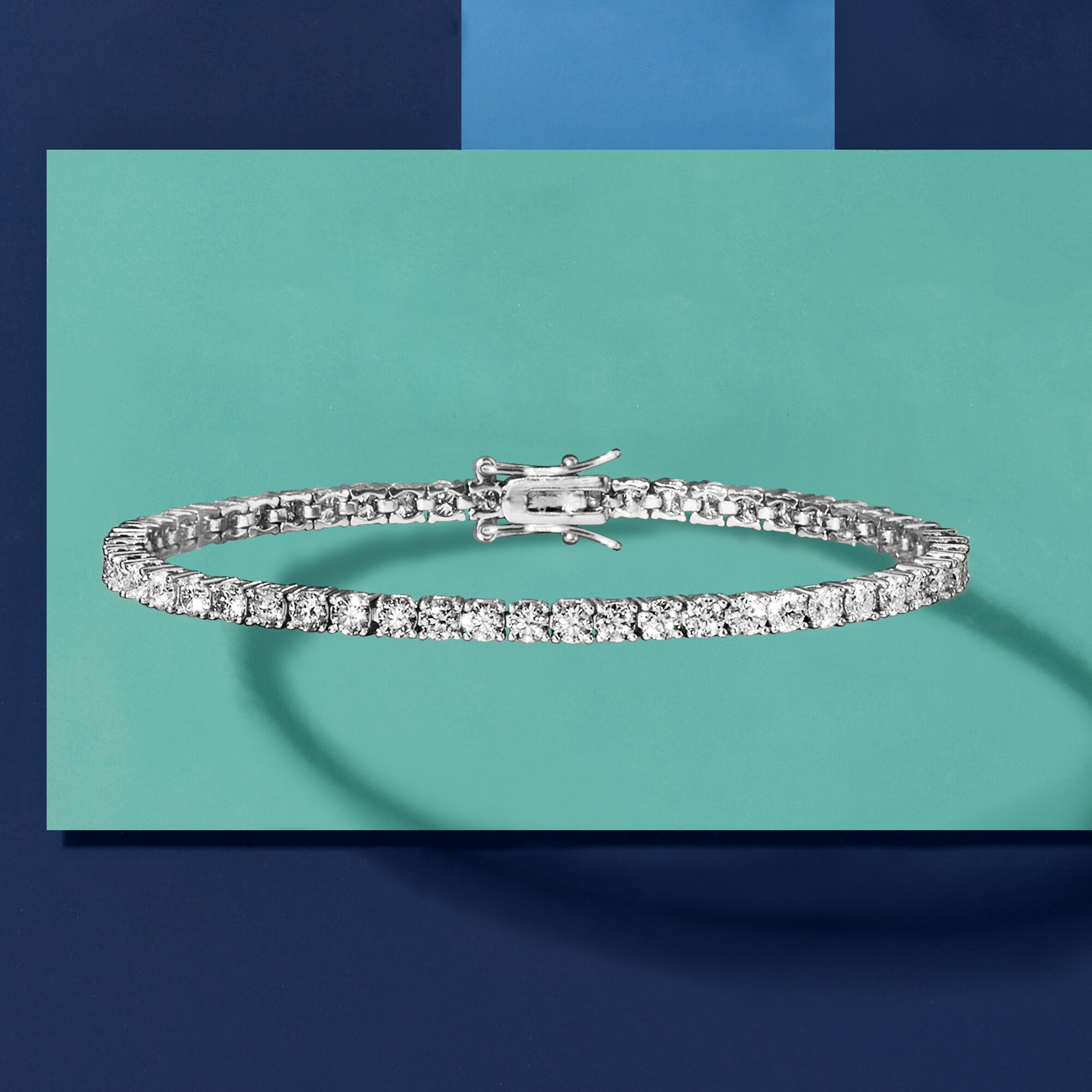 5.50 ct. t.w. Moissanite Tennis Bracelet in Sterling Silver
