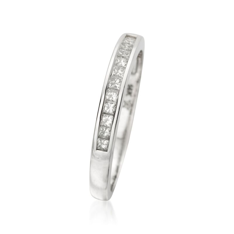 .25 ct. t.w. Diamond Wedding Ring in 14kt White Gold. Size 7.5 image number 1