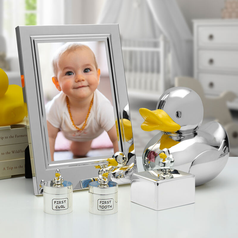 Wallace 2-pc. First Tooth and First Curl Baby Duck Keepsake Box Set  image number 2