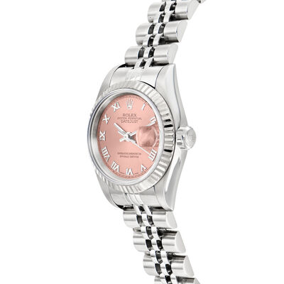Pre-Owned Rolex Datejust Women's 26mm Automatic Stainless Steel and 18kt White Gold Watch