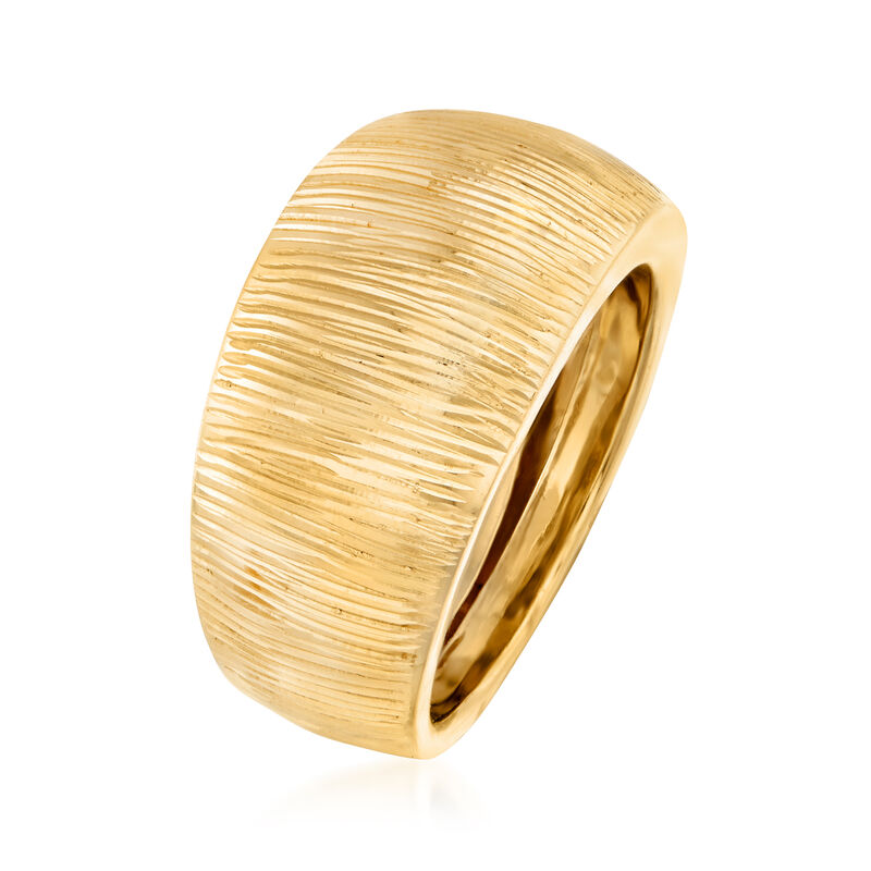 Italian 14kt Yellow Gold Dome Ring image number 2