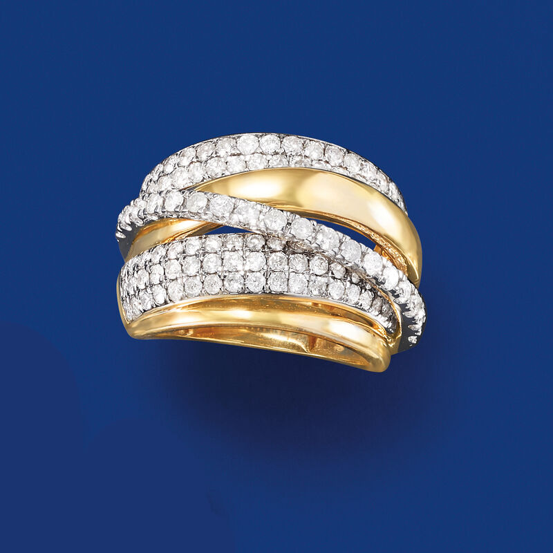 2.00 ct. t.w. Diamond Highway Ring in 14kt Yellow Gold image number 3