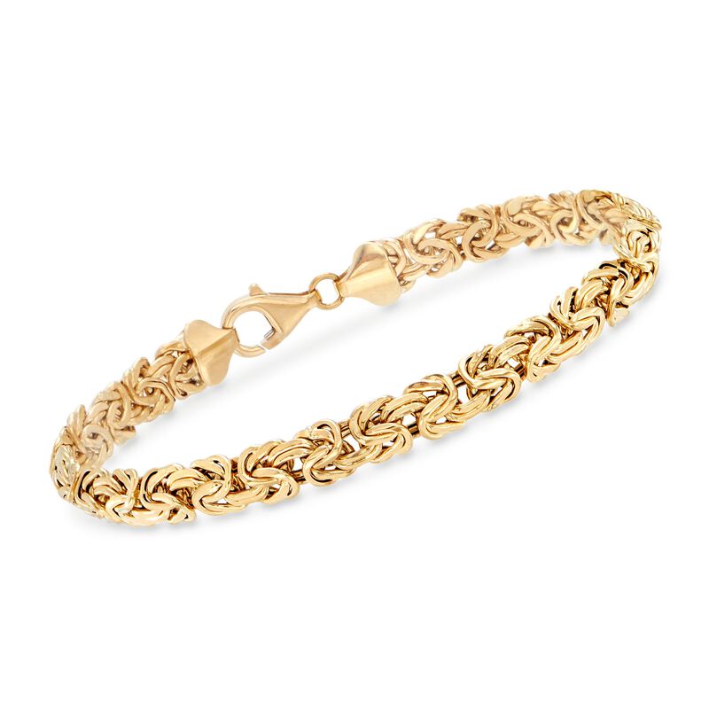 18kt Yellow Gold Byzantine Bracelet image number 0