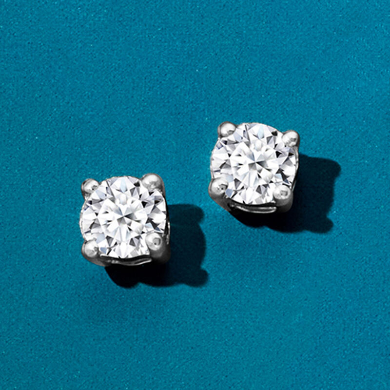 .20 ct. t.w. Lab-Grown Diamond Stud Earrings in 14kt White Gold  image number 2