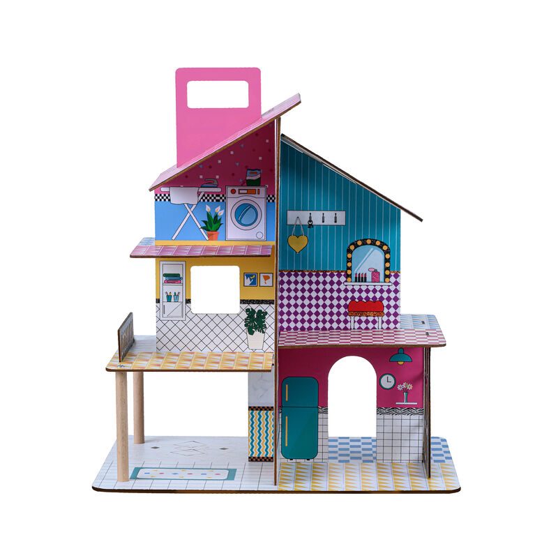 Olivia's Little World &quot;Dreamland&quot; Child's 360 Pop-Up Dollhouse with Accessories image number 1