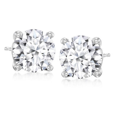 6.00 ct. t.w. Lab-Grown Diamond Stud Earrings in 14kt White Gold
