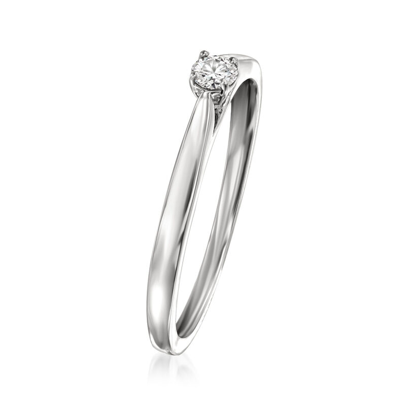 .10 Carat Lab-Grown Diamond Solitaire Ring in Sterling Silver image number 2