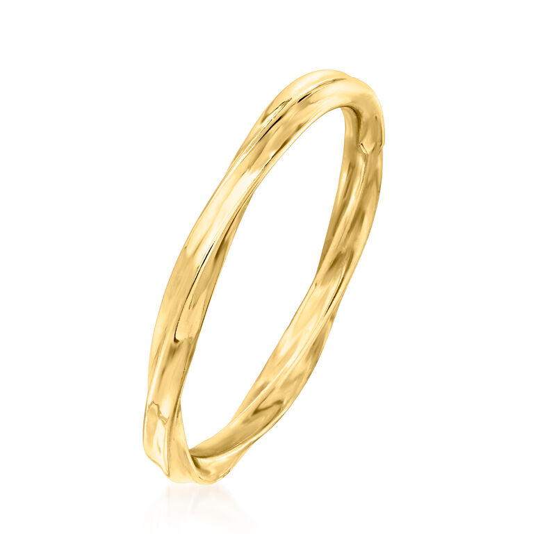 18kt Yellow Gold Twisted Ring image number 2