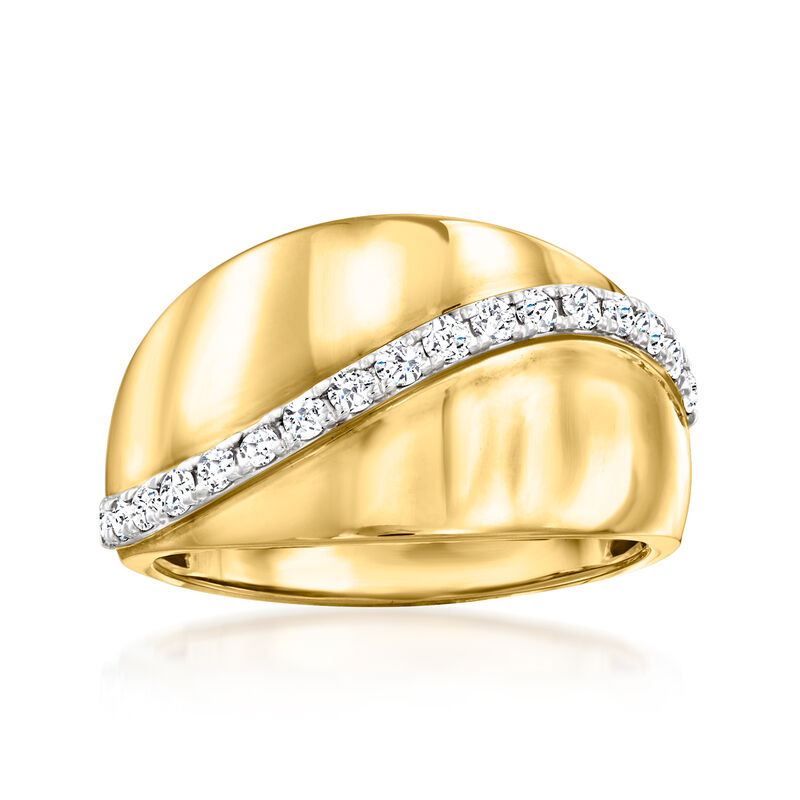 .33 Diamond Line Ring in 18kt Yellow Gold image number 0