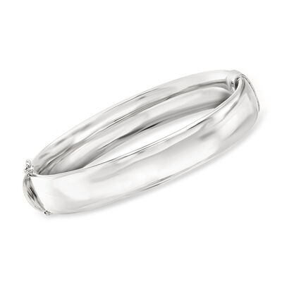 12mm Sterling Silver Bangle Bracelet