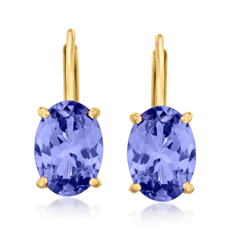 1.50 ct. t.w. Tanzanite Earrings in 14kt Yellow Gold  image number 0