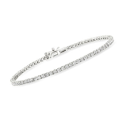 3.00 ct. t.w. Lab-Grown Diamond Tennis Bracelet in 14kt White Gold