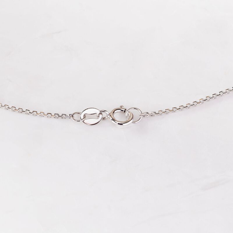 .33 ct. t.w. Graduated Bezel-Set Diamond Station Necklace in 14kt White Gold image number 3