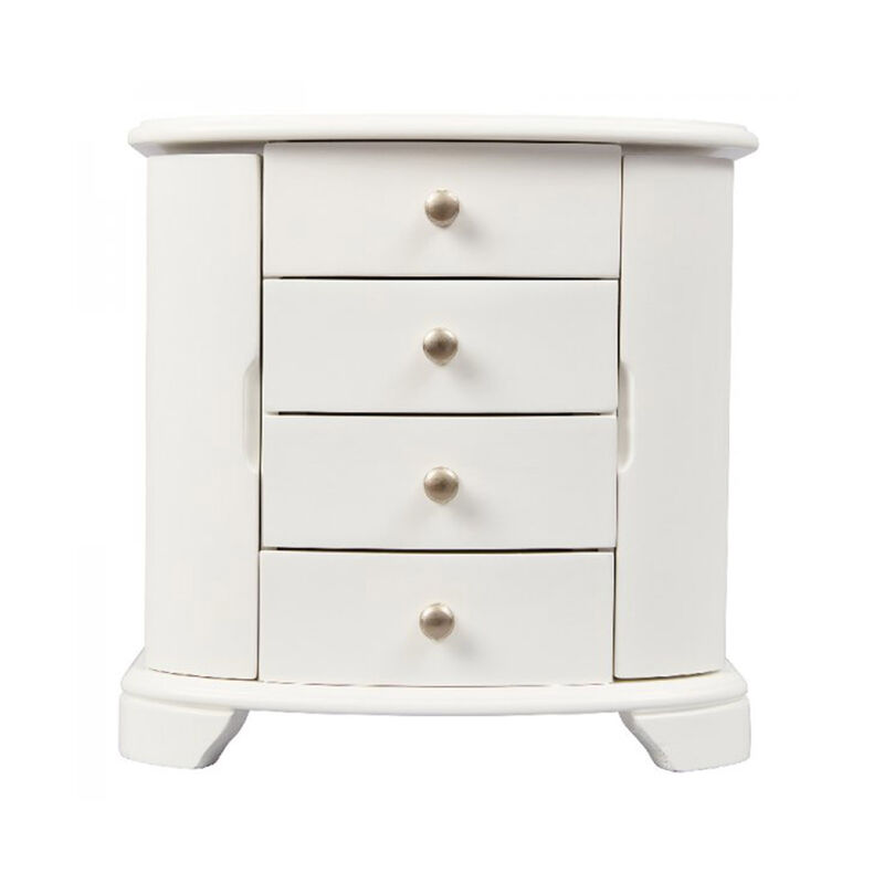Mele & Co. &quot;Kaitlyn&quot; White-Finish Musical Jewelry Box image number 1