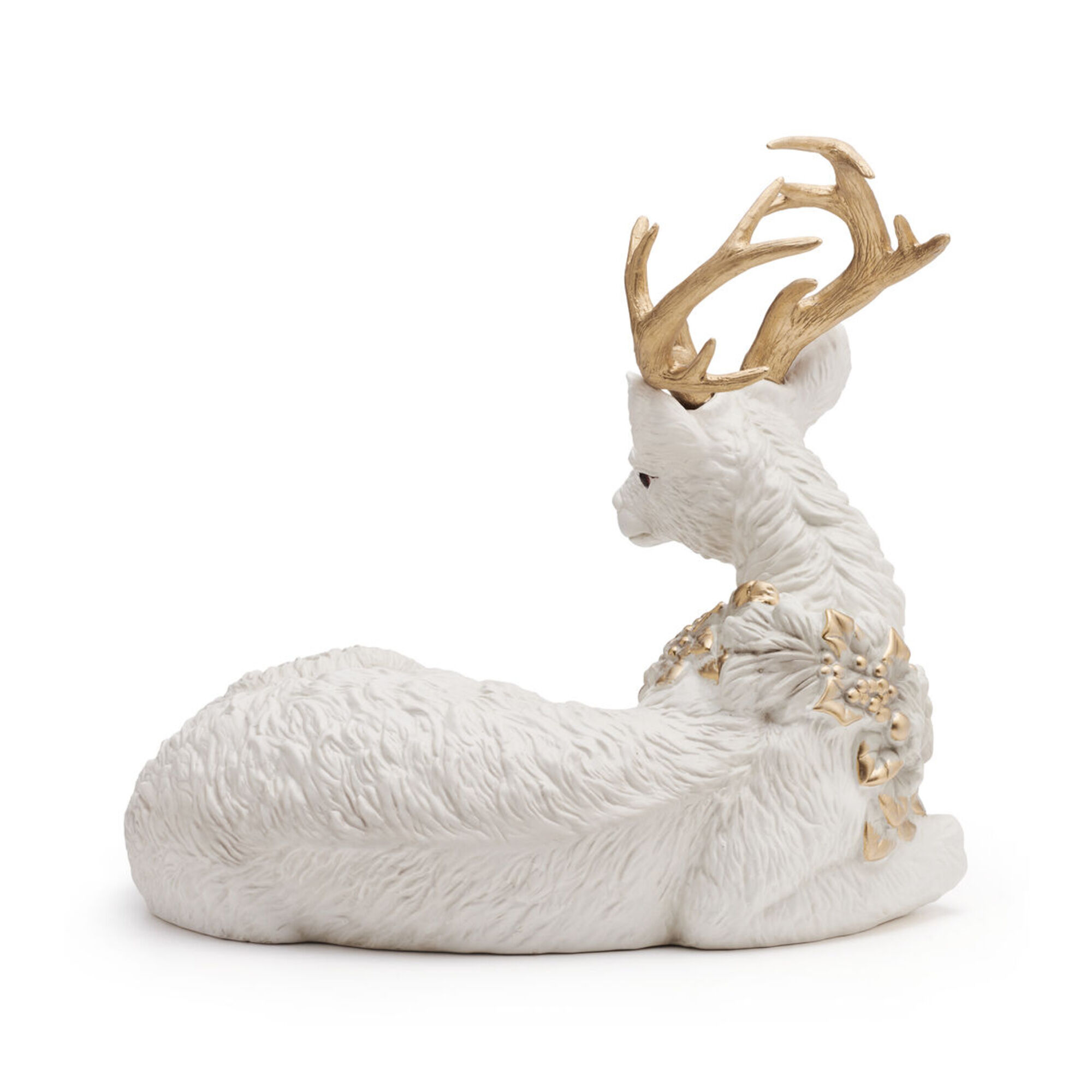 Fitz and Floyd Bonita Resting Deer Earthenware Figurine | Ross Simons