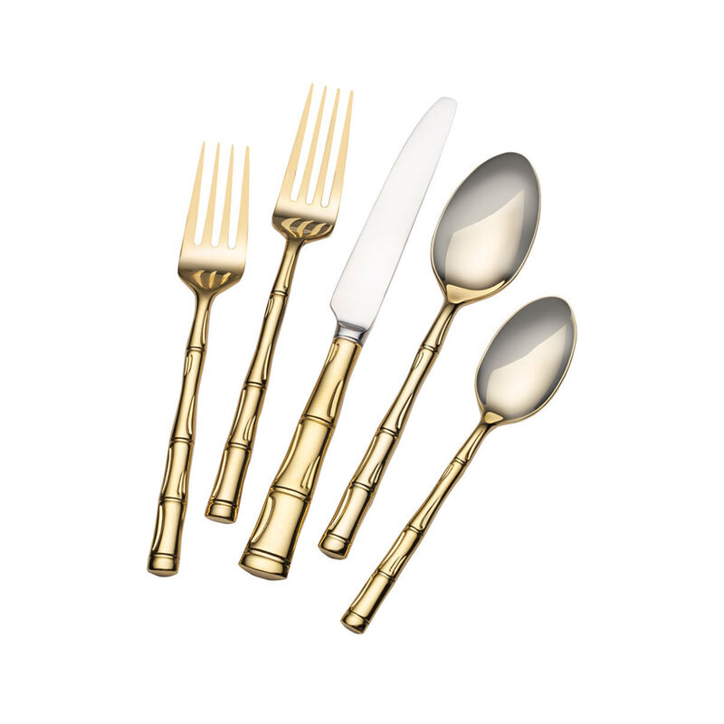 Wallace "Bamboo" Gold-Plated Stainless Steel Flatware image number 4